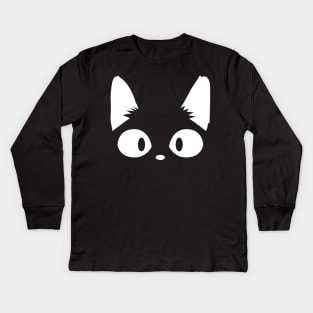 Black Cat Love Kids Long Sleeve T-Shirt